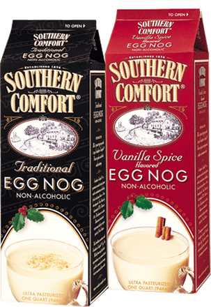 Southern comfort egg nog cartons