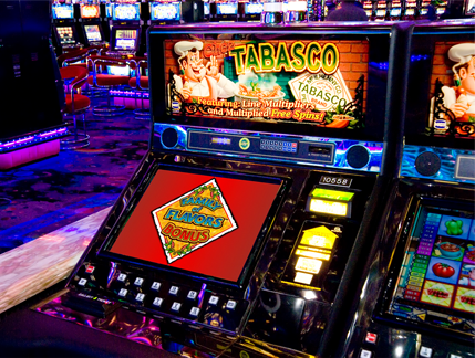 Tabasco slot machine in a casino