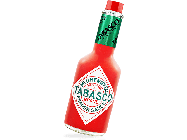 Cropped shot of Tabasco Bottle